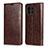 Coque Portefeuille Livre Cuir Etui Clapet T21 pour Xiaomi Mi 11 Lite 5G Marron