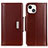 Coque Portefeuille Livre Cuir Etui Clapet T22 pour Apple iPhone 13 Mini Marron