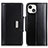 Coque Portefeuille Livre Cuir Etui Clapet T22 pour Apple iPhone 13 Mini Noir