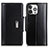 Coque Portefeuille Livre Cuir Etui Clapet T22 pour Apple iPhone 14 Pro Max Noir