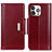 Coque Portefeuille Livre Cuir Etui Clapet T22 pour Apple iPhone 14 Pro Max Rouge