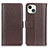 Coque Portefeuille Livre Cuir Etui Clapet T23 pour Apple iPhone 13 Mini Marron