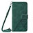 Coque Portefeuille Livre Cuir Etui Clapet Y01B pour Apple iPhone 13 Pro Max Vert