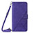 Coque Portefeuille Livre Cuir Etui Clapet Y01B pour Apple iPhone 15 Pro Max Violet