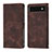 Coque Portefeuille Livre Cuir Etui Clapet Y01B pour Google Pixel 6 5G Marron