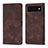 Coque Portefeuille Livre Cuir Etui Clapet Y01B pour Google Pixel 6 Pro 5G Marron