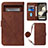 Coque Portefeuille Livre Cuir Etui Clapet Y01B pour Google Pixel 8 5G Marron