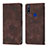 Coque Portefeuille Livre Cuir Etui Clapet Y01B pour Huawei Honor 9X Marron