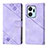 Coque Portefeuille Livre Cuir Etui Clapet Y01B pour Huawei Honor X7a Violet