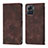 Coque Portefeuille Livre Cuir Etui Clapet Y01B pour Motorola Moto Edge X30 Pro 5G Marron