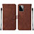 Coque Portefeuille Livre Cuir Etui Clapet Y01B pour Motorola Moto G Power 5G (2023) Marron