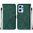 Coque Portefeuille Livre Cuir Etui Clapet Y01B pour OnePlus Nord CE 2 5G Vert