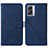 Coque Portefeuille Livre Cuir Etui Clapet Y01B pour OnePlus Nord N300 5G Bleu