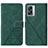 Coque Portefeuille Livre Cuir Etui Clapet Y01B pour OnePlus Nord N300 5G Vert