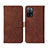 Coque Portefeuille Livre Cuir Etui Clapet Y01B pour Oppo A53s 5G Marron