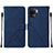 Coque Portefeuille Livre Cuir Etui Clapet Y01B pour Oppo A94 4G Bleu