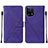 Coque Portefeuille Livre Cuir Etui Clapet Y01B pour Oppo Find X5 5G Violet