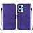 Coque Portefeuille Livre Cuir Etui Clapet Y01B pour Oppo Find X5 Lite 5G Violet