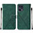 Coque Portefeuille Livre Cuir Etui Clapet Y01B pour Oppo Find X5 Pro 5G Vert