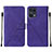 Coque Portefeuille Livre Cuir Etui Clapet Y01B pour Oppo Find X5 Pro 5G Violet