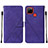 Coque Portefeuille Livre Cuir Etui Clapet Y01B pour Realme 7i RMX2193 Violet