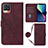 Coque Portefeuille Livre Cuir Etui Clapet Y01B pour Realme 8 4G Rouge