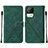 Coque Portefeuille Livre Cuir Etui Clapet Y01B pour Realme C11 (2021) Vert