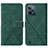 Coque Portefeuille Livre Cuir Etui Clapet Y01B pour Realme C31 Vert