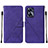 Coque Portefeuille Livre Cuir Etui Clapet Y01B pour Realme C55 Violet