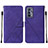 Coque Portefeuille Livre Cuir Etui Clapet Y01B pour Realme GT Master 5G Violet