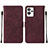 Coque Portefeuille Livre Cuir Etui Clapet Y01B pour Realme GT2 Pro 5G Rouge