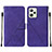 Coque Portefeuille Livre Cuir Etui Clapet Y01B pour Realme Narzo 50A Prime Violet