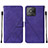 Coque Portefeuille Livre Cuir Etui Clapet Y01B pour Realme Narzo 50A Violet