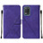 Coque Portefeuille Livre Cuir Etui Clapet Y01B pour Realme Q3 5G Violet