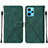 Coque Portefeuille Livre Cuir Etui Clapet Y01B pour Realme Q5 5G Vert