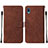 Coque Portefeuille Livre Cuir Etui Clapet Y01B pour Samsung Galaxy A02 Marron