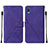 Coque Portefeuille Livre Cuir Etui Clapet Y01B pour Samsung Galaxy A02 Violet