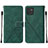 Coque Portefeuille Livre Cuir Etui Clapet Y01B pour Samsung Galaxy A03 Vert