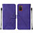 Coque Portefeuille Livre Cuir Etui Clapet Y01B pour Samsung Galaxy A03s Violet