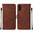 Coque Portefeuille Livre Cuir Etui Clapet Y01B pour Samsung Galaxy A04s Marron