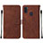 Coque Portefeuille Livre Cuir Etui Clapet Y01B pour Samsung Galaxy A11 Marron