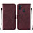 Coque Portefeuille Livre Cuir Etui Clapet Y01B pour Samsung Galaxy A11 Vin Rouge