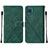 Coque Portefeuille Livre Cuir Etui Clapet Y01B pour Samsung Galaxy A12 5G Vert