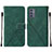 Coque Portefeuille Livre Cuir Etui Clapet Y01B pour Samsung Galaxy A15 4G Vert