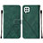 Coque Portefeuille Livre Cuir Etui Clapet Y01B pour Samsung Galaxy A22 4G Vert