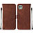 Coque Portefeuille Livre Cuir Etui Clapet Y01B pour Samsung Galaxy A22 5G Marron