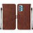 Coque Portefeuille Livre Cuir Etui Clapet Y01B pour Samsung Galaxy A32 4G Marron