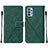 Coque Portefeuille Livre Cuir Etui Clapet Y01B pour Samsung Galaxy A32 5G Vert