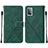 Coque Portefeuille Livre Cuir Etui Clapet Y01B pour Samsung Galaxy A52 4G Vert