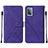 Coque Portefeuille Livre Cuir Etui Clapet Y01B pour Samsung Galaxy A52 4G Violet